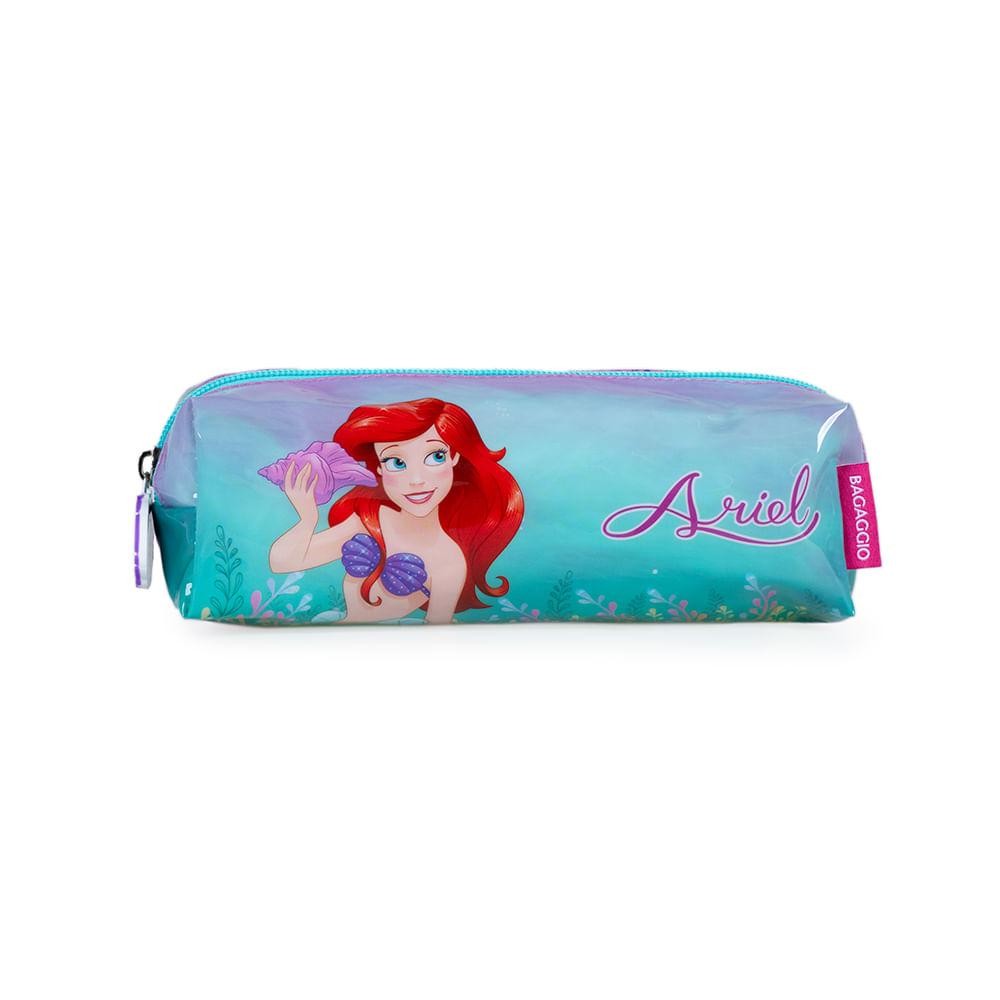 Estojo Escolar Pequeno Feminino Ariel Rosa - Stationery