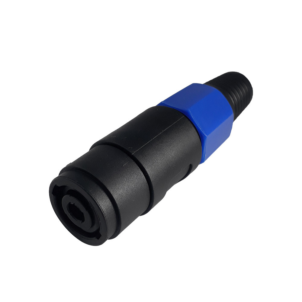 Conector Speakon Tipo Neutrik 4 Polos Fêmea Painel Amplificador Caixa Som C/10 Tozz