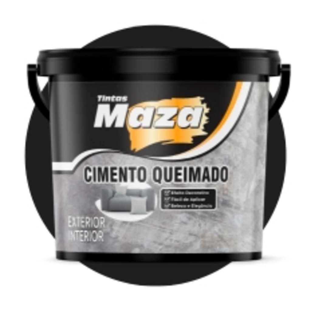 Efeito Cimento Queimado Maza 23Kg em Oferta na Shopee