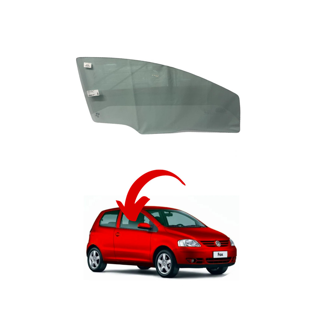 Vidro Porta Vw Fox 2 Portas Lado Direito em Oferta na Shopee