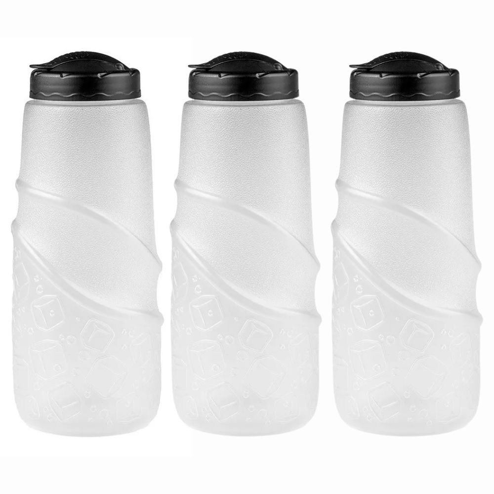 Kit 3 Jarras Garrafa De Água Suco Geladeira Tampa Higiênica 1 Litro em Oferta na Shopee