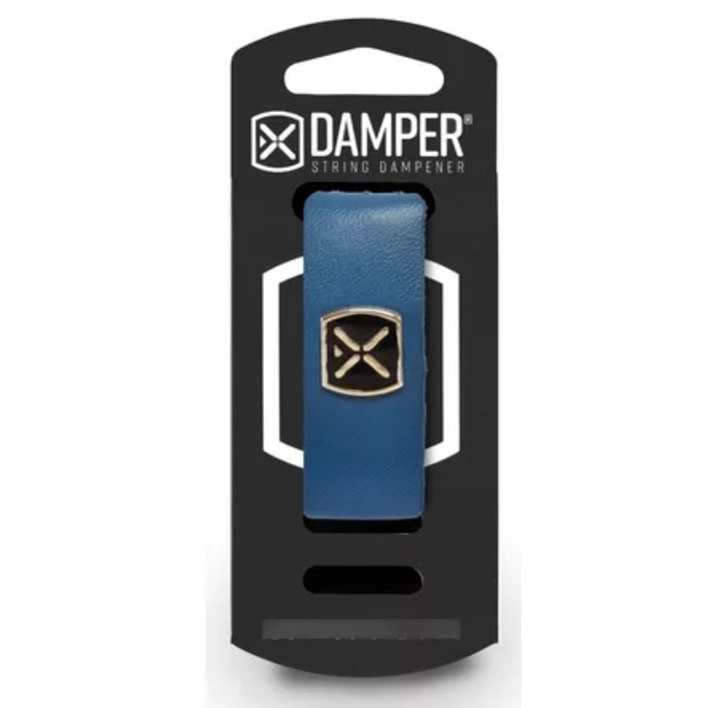 Abafador Damper Corda Ibox Azul Couro Novo