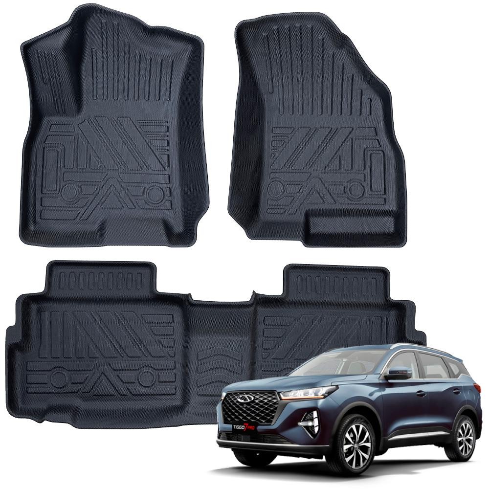 Tapete automotivo bandeja de borracha para TIGGO 7 Conjunto 3 peças Ekap em Oferta na Shopee