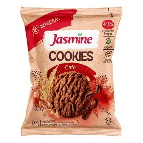 Jasmine Cookies Café Integral 120G em Oferta na Shopee