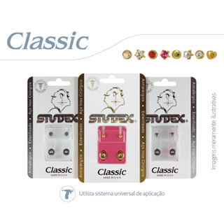 Brinco Studex Classic Prateado Antialérgico/esterilizado