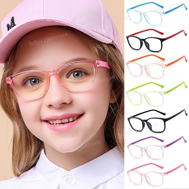 【 Ready Stock 】 Kids Óculos De Luz Azul Anti-Radiação Para Crianças De 3-12 Anos De Idade em Oferta na Shopee
