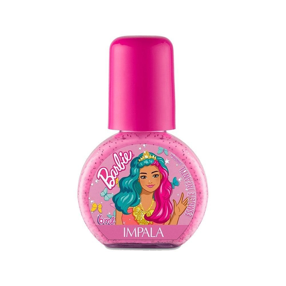 Esmalte Impala Infantil Barbie Glitter Brilho Encantado em Oferta na Shopee