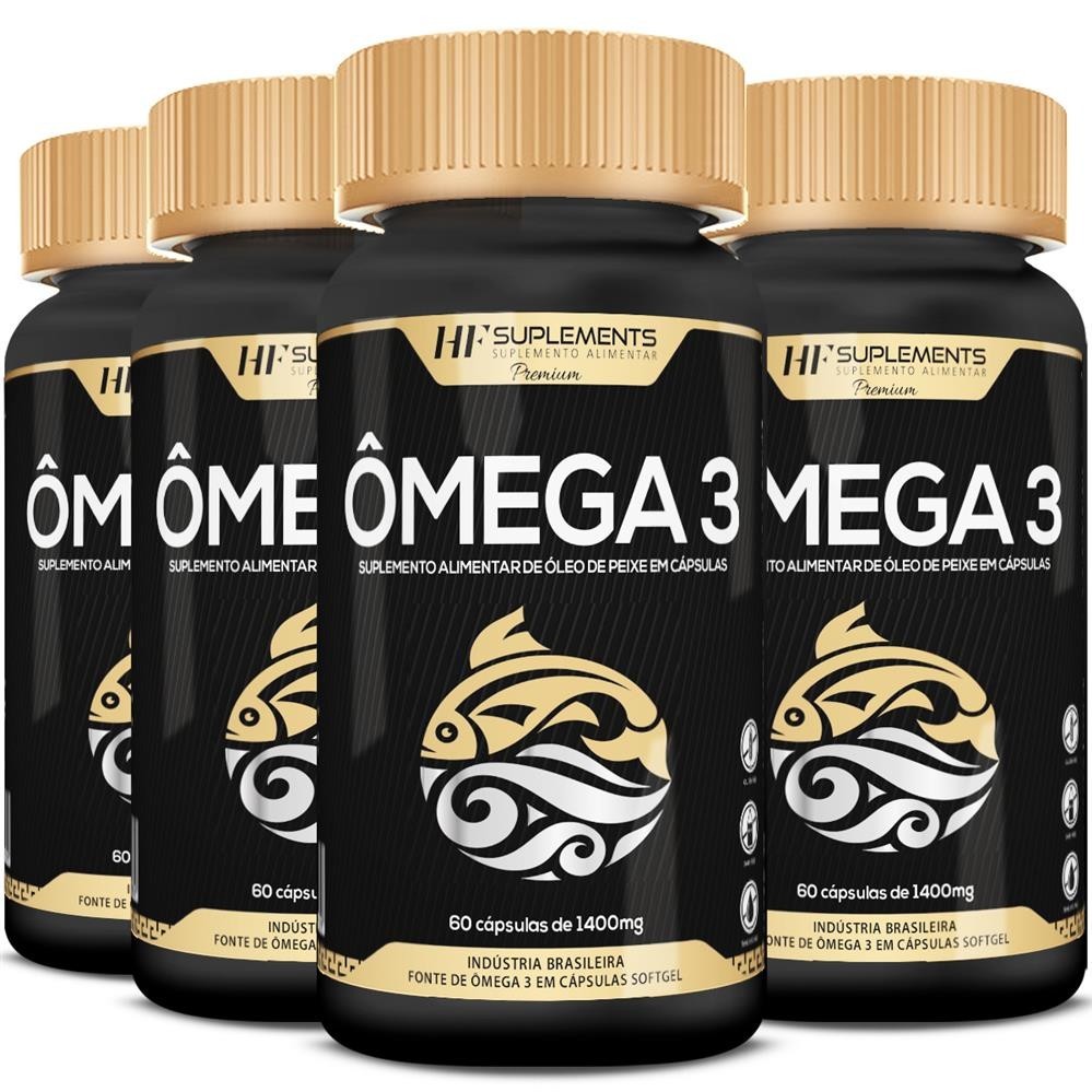 4X ÔMEGA 3 PREMIUM 60CAPS HF SUPLEMENTOS