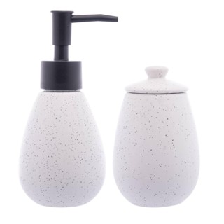 2 Peças Wolff Granilite para Banheiro de Cerâmica Branco em Oferta na Shopee