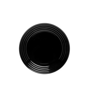 Prato para Sobremesa Lyor Harena Black de Vidro Opalino 19cm