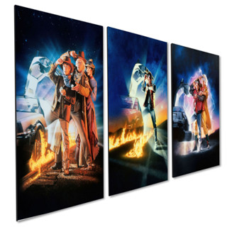Kit 3 Quadros Decorativos Filme De Volta Para o Futuro em Oferta na Shopee