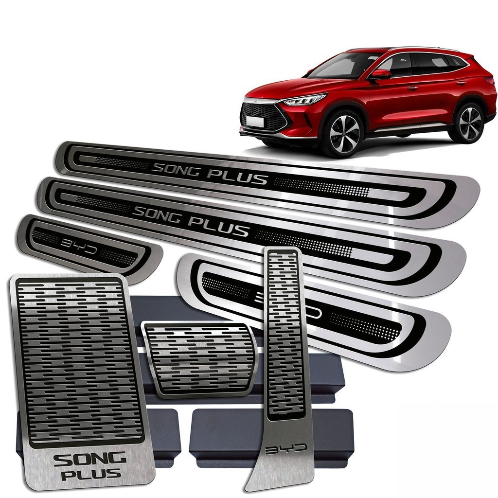 Kit Soleira Pedaleira Descanso BYD Song Plus A.Relevo em Oferta na Shopee