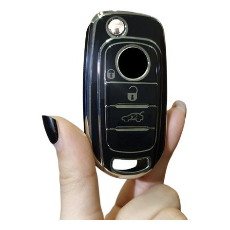 Capa Moldura Da Chave Canivete Fiat TORO ARGO PALIO UNO Pulse Strada CAPINHA TPU DE PROTEÇÃO DA CHAVE ORIGINAL CONTRA RISCOS E IMPACTOS