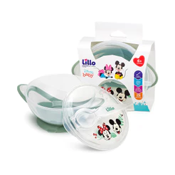 Prato Infantil Bowl Com Colher e Ventosa Disney - Lillo