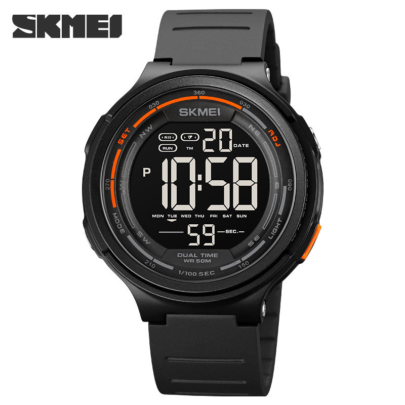 Relógio De Pulso SKMEI Count Down 5Bar À Prova D'água Para Homens Masculino reloj hombre LED Light Digital Mens Sport Watches