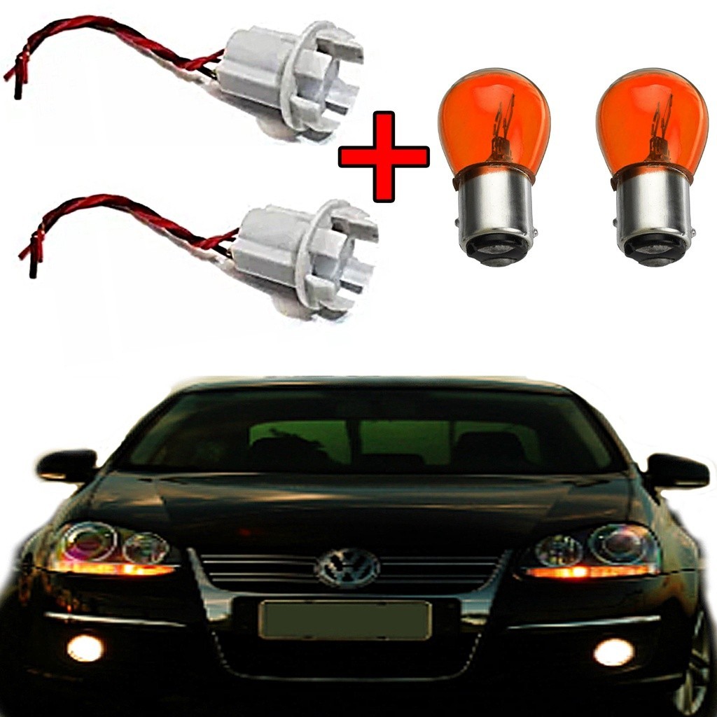 kit para fazer seta conjugada soquete universal + lâmpadas 2 polos