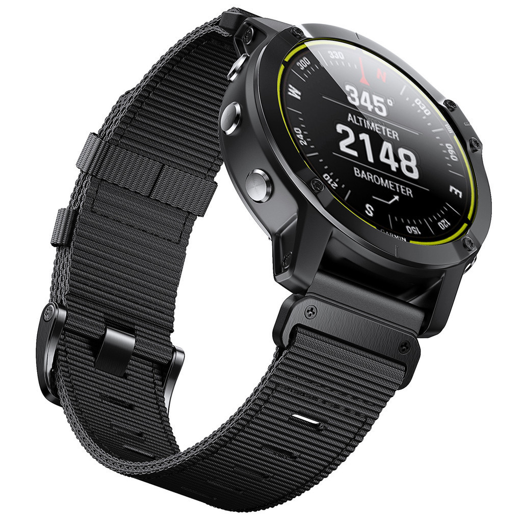 Pulseira Compatível Garmin Fenix 7 6 5 Nylon Parafuso Torx