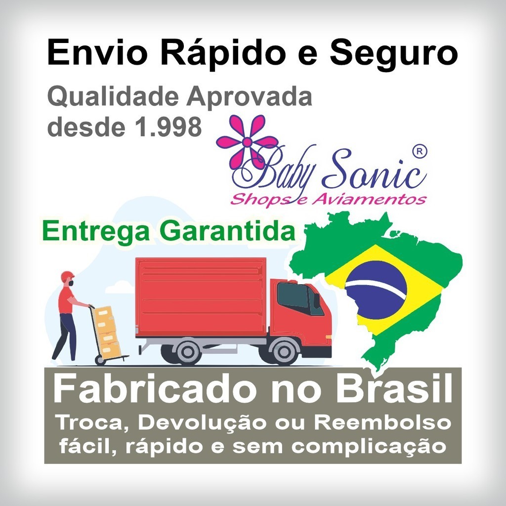 Passa Fita 2,3cm X 10m Mod Fl1013 Decorativo Para Artesanatos Baby Sonic