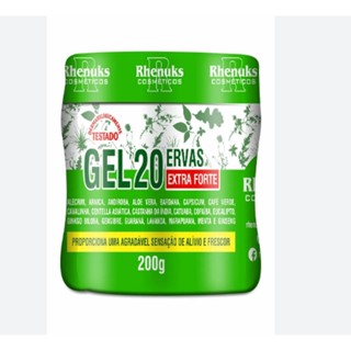 Gel Massageador 20 Ervas Extra Forte 200g - Rhenuks em Oferta na Shopee