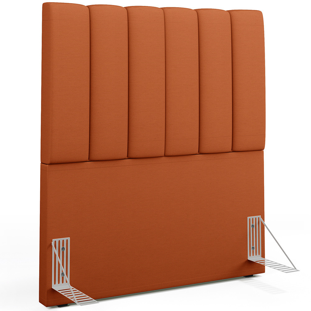 Cabeceira Cama Box Solteiro 100 cm Dália W01 Tecido Terracota - Lyam Decor