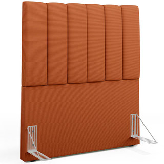 Cabeceira Cama Box Solteiro 100 cm Dália W01 Tecido Terracota - Lyam Decor em Oferta na Shopee
