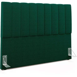 Cabeceira Cama Box Queen 160 cm Dália W01 Bouclê Verde - Lyam Decor