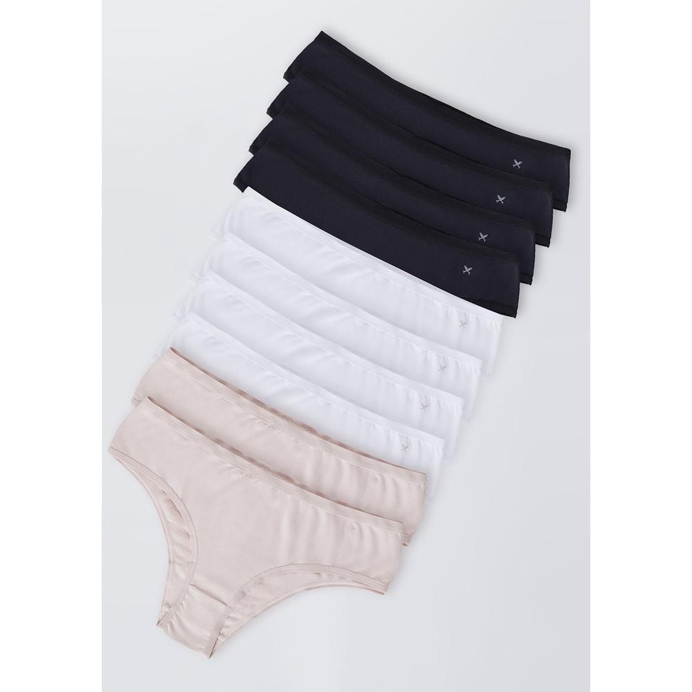Kit Com 10 Calcinhas Básicas Caleçon Em Algodão Com Elastano Hering - Women Clothes