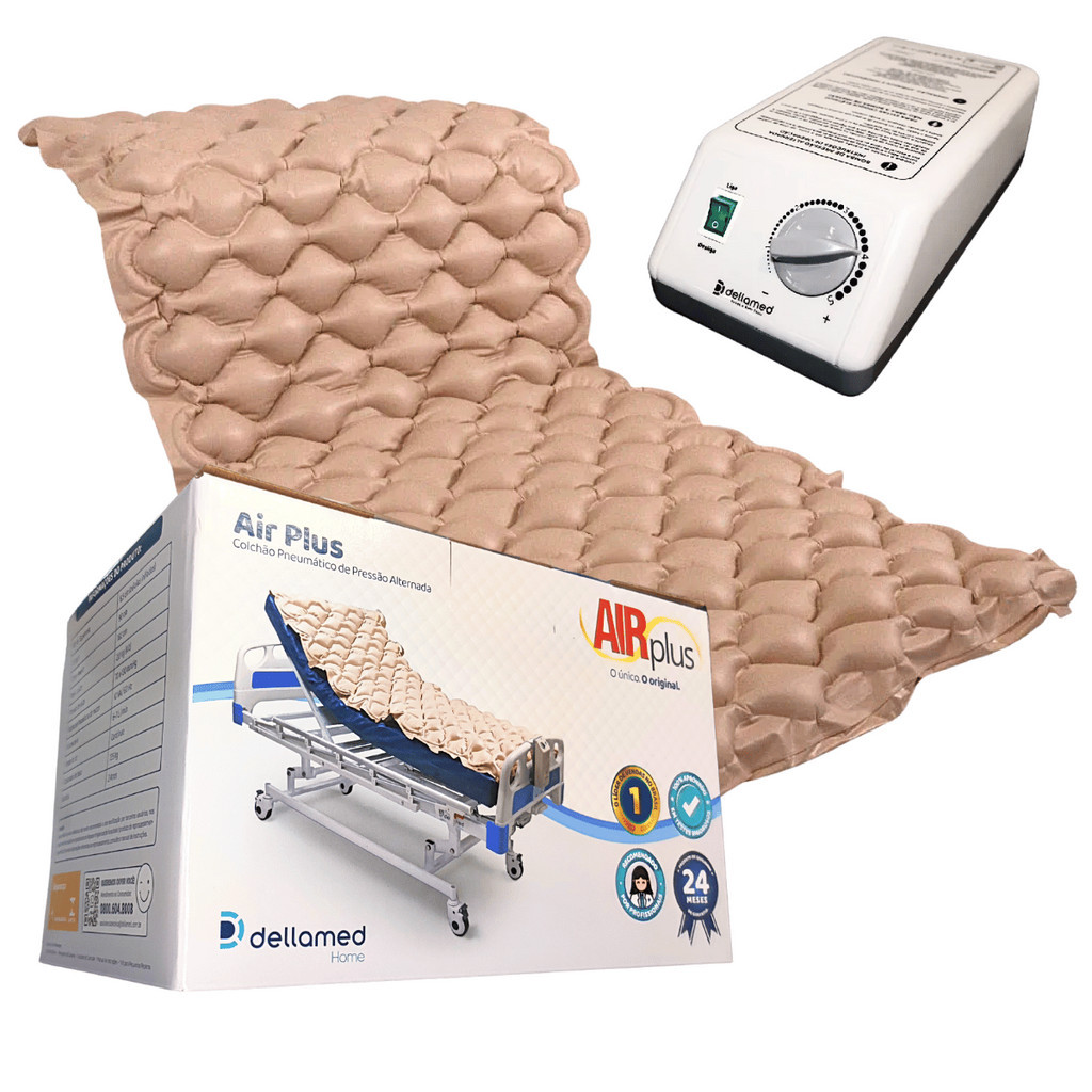 Colchão Pneumático Anti Escaras Airplus Dellamed Com Motor para Acamados Hospitalar em Oferta na Shopee