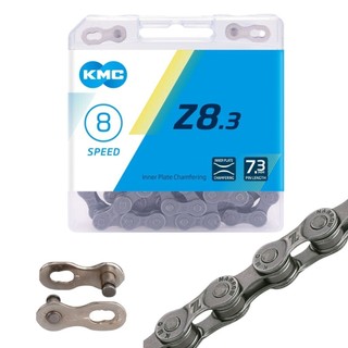 Corrente 8v Kmc Z8.3 Cinza 116 Elos + Power Link 8v 3x8v 24v MTB Speed