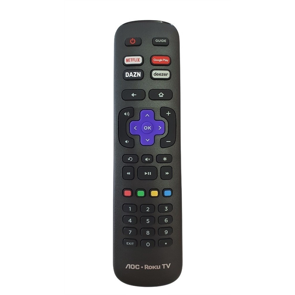 Controle Remoto TV Smart AOC Roku 32S5195/78G 43S5195/78G Netflix GloboPlay DAZN Deezer SKY-9091