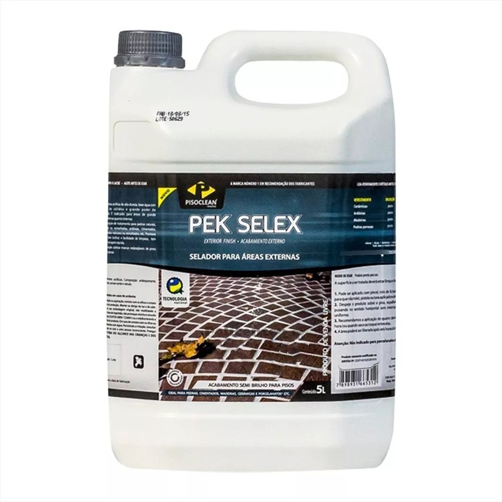 Impermeabilizante para Piso - Semi-brilho - Pek Selex - 5 litros - Pisoclean