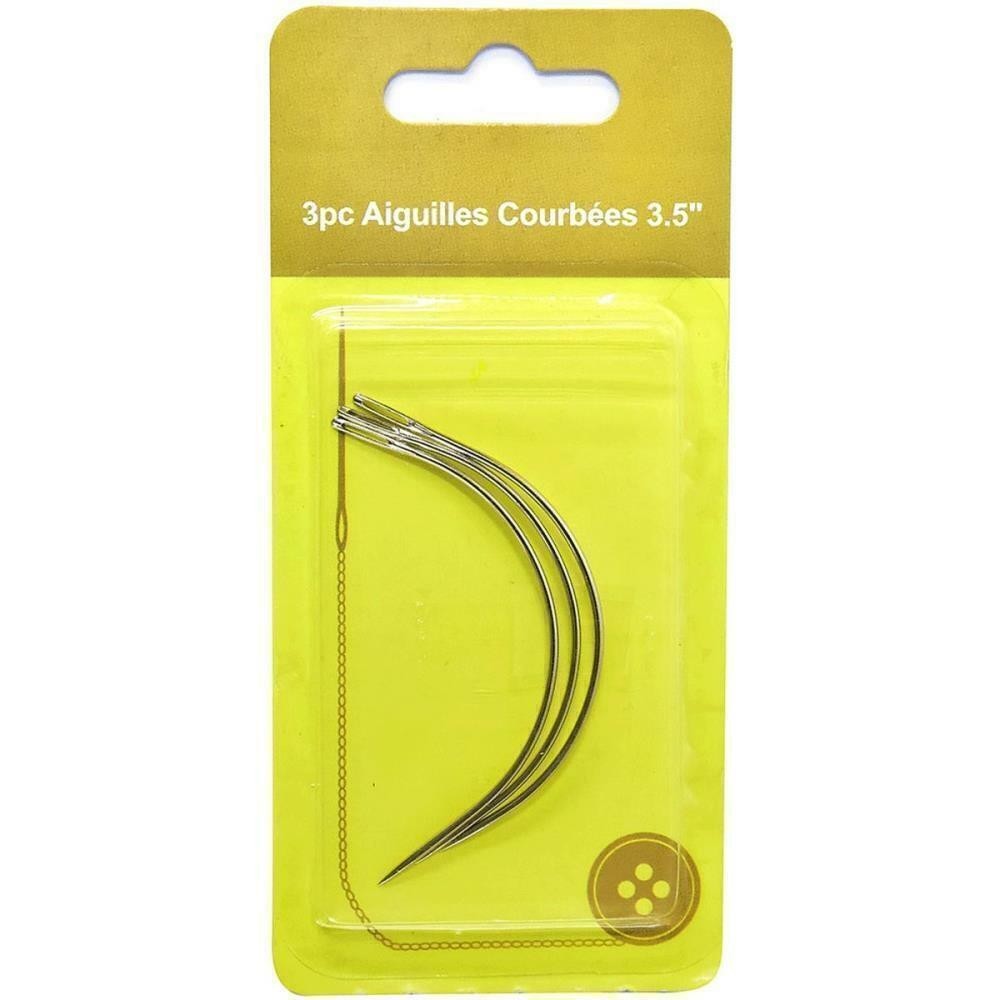 Agulha de Mão Curva com 3 peças - Kit em Oferta na Shopee