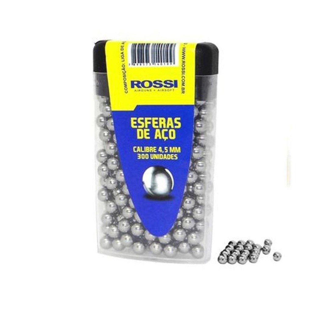 Esferas de Aço Action-X 4,5mm - Rossi em Oferta na Shopee