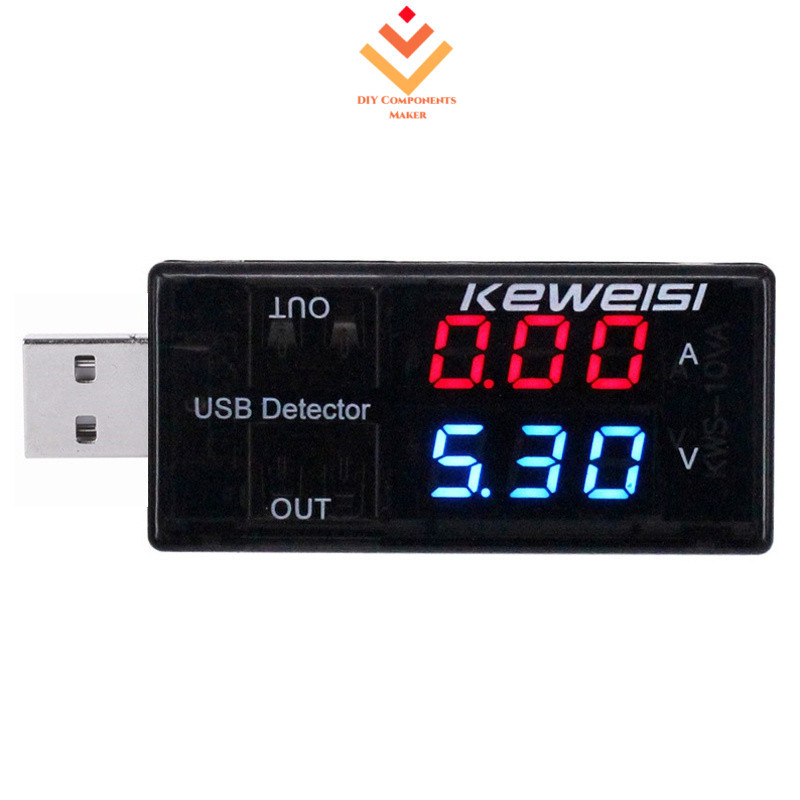 Novo Testador De Tensão De Corrente USB Voltímetro Ammetro Indicador De Capacidade Do Carregador De Detector De Energia Móvel em Oferta na Shopee