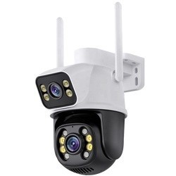 Câmera Externa Ip a Prova D'água 4mp wifi ptz com Infravermelho lente dupla Bivolt 110/220 Alarme Wifi Hd sensor De movimento app Icsee 2 câmeras e uma só em Oferta na Shopee