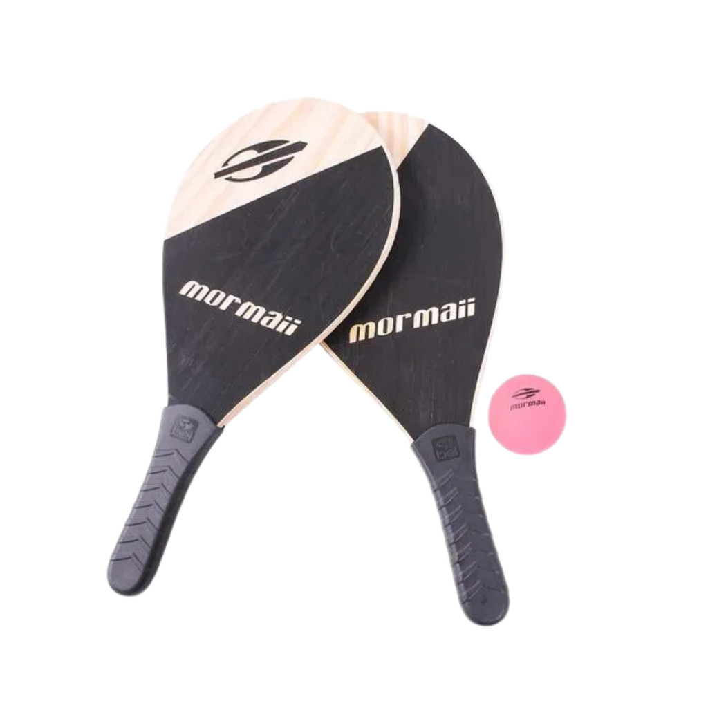 Kit Raquetes + Bola Mormai Para Praia Pisicna Frescobol em Oferta na Shopee