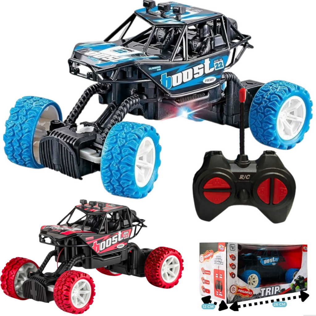 Brinquedo Carrinho Controle Remoto Pickup Jipe Off Road RC Buggy Monster Truck Jeep