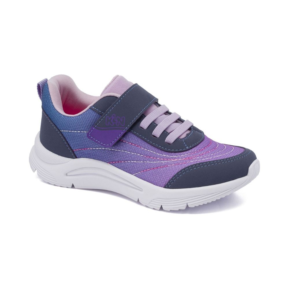 Tênis Infantil Klin New Sport Kids Chumbo e Roxo 480.053