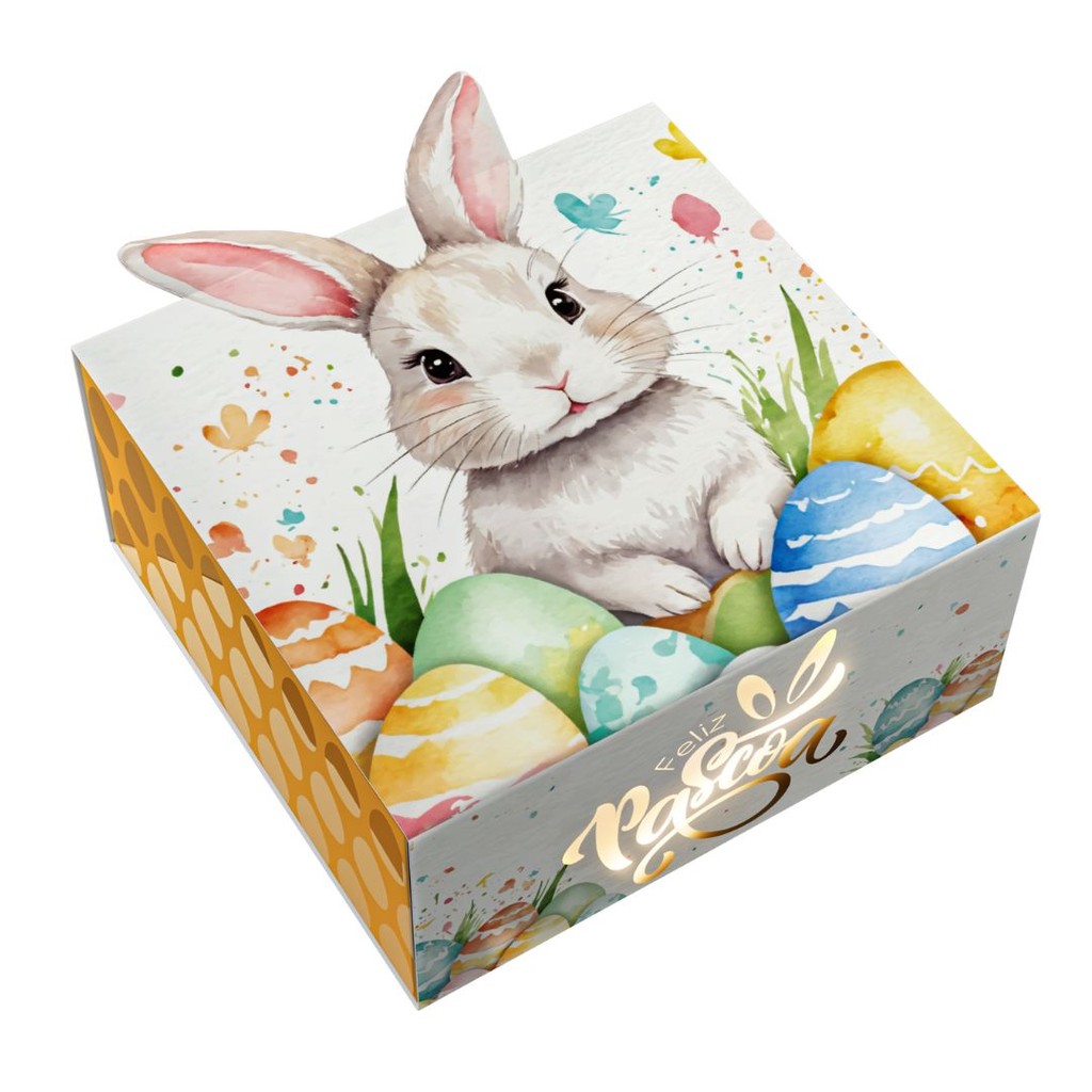 Embalagem p/4 Brigadeiro Pascoa Coelho - Pcte c/25 unid em Oferta na Shopee