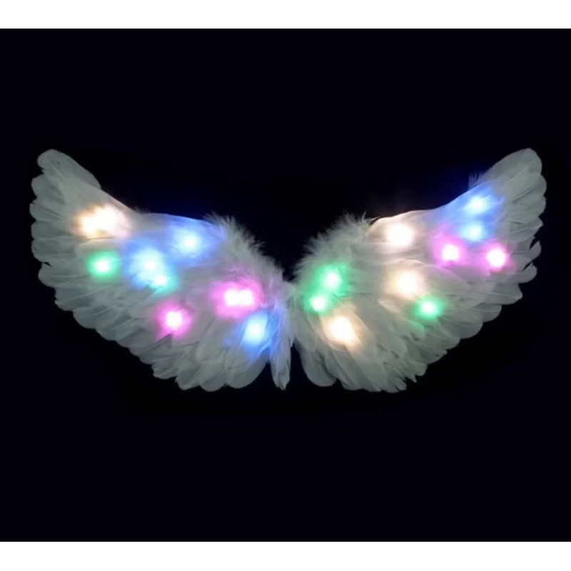 Asa De Anjo Grande Com Led Bateria Inclusa Para O Carnaval RFE :(FA015) em Oferta na Shopee