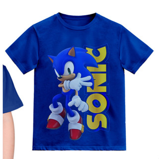 Camiseta Infantil Sonic Paz Azul 100% Algodão em Oferta na Shopee