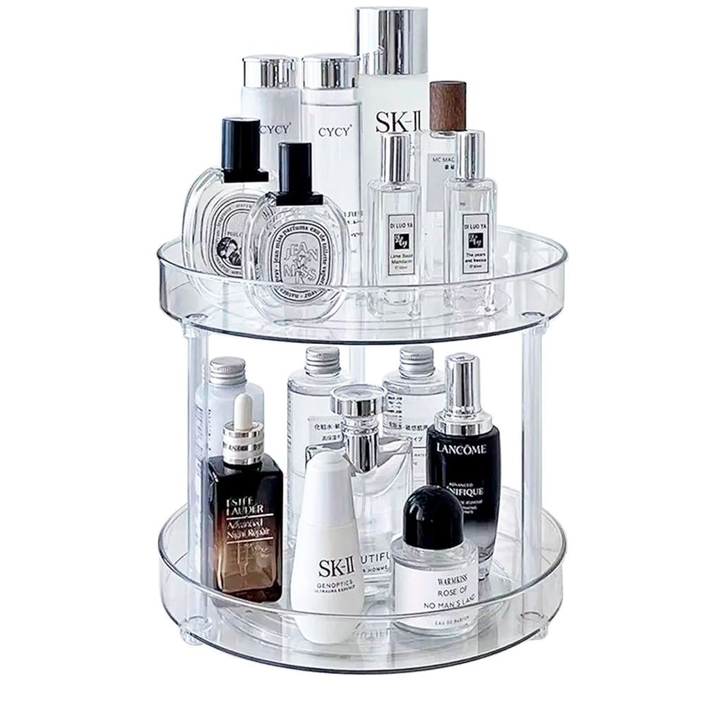 Organizador 2 Andares Acrílico Giratório 360 Redondo Multiuso Tempero em Oferta na Shopee
