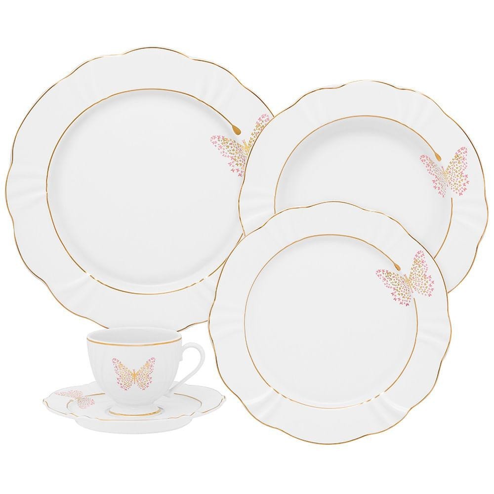 Aparelho de Jantar E Chá 30 Pçs Oxford Soleil Encantada - Home & Living