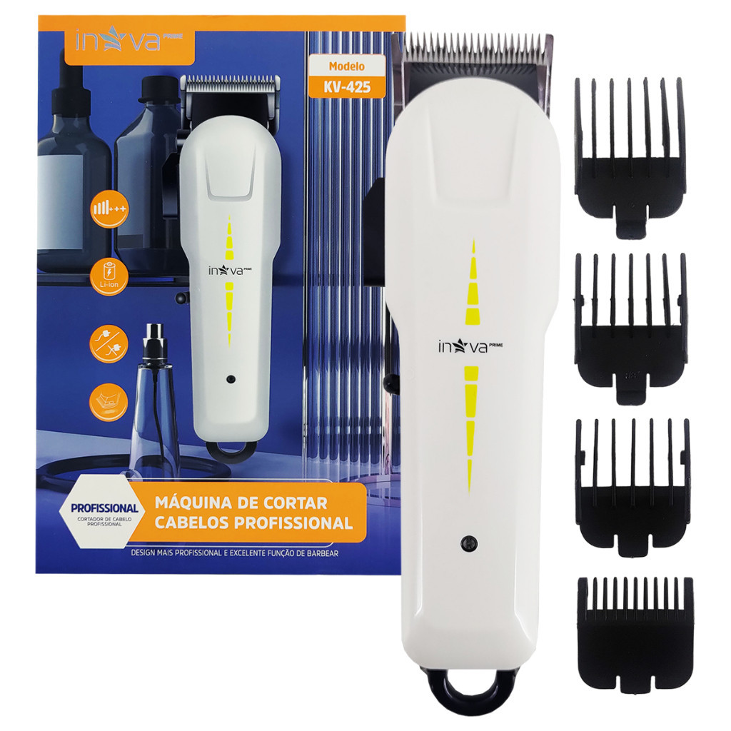 Máquina Cortador Cabelo Barbeador Sem Fio Profissional Bivolt ( sem visor )