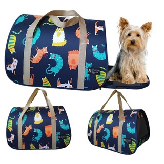 Bolsa Transporte de Pet Cachorro Gato Viagem Avião Gol Azul Latam Carro Ônibus Marítima Rf03-4