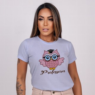Blusa T-shirt Camiseta Básica Azul - Professor Educação 1