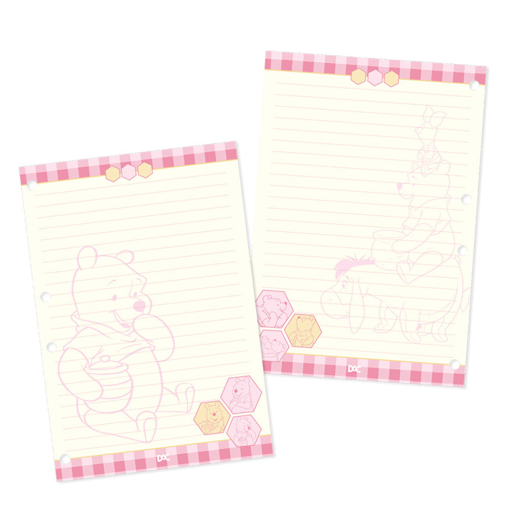 Refil Fichário Universitário Ursinho Pooh 96 Folhas DAC - Stationery
