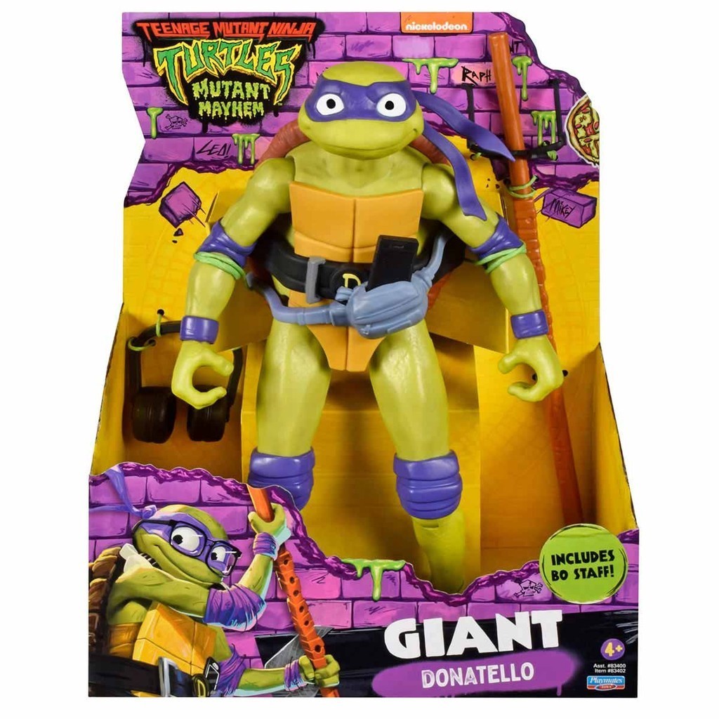 Boneco Gigante Donatello de 30cm - As Tartarugas Ninja em Oferta na Shopee