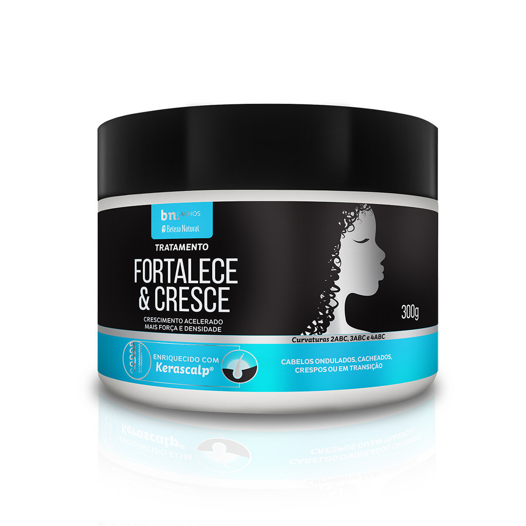 Máscara Capilar de Tratamento Fortalece e Cresce Beleza Naturalbn.Cachos 300g