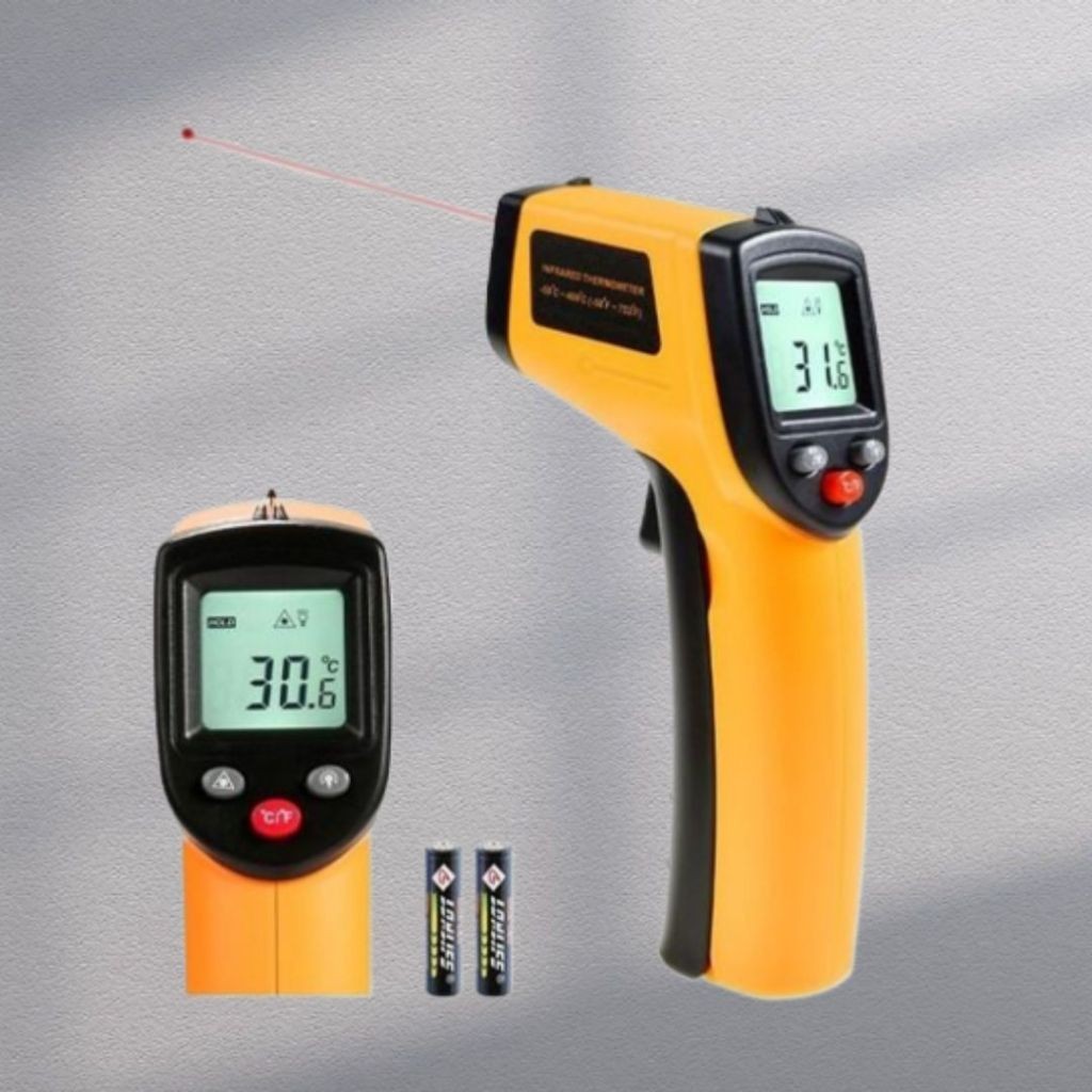 Termômetro Industrial Digital Infravermelho Laser Medição Temperatura Industrial -55ºc até 400ºc